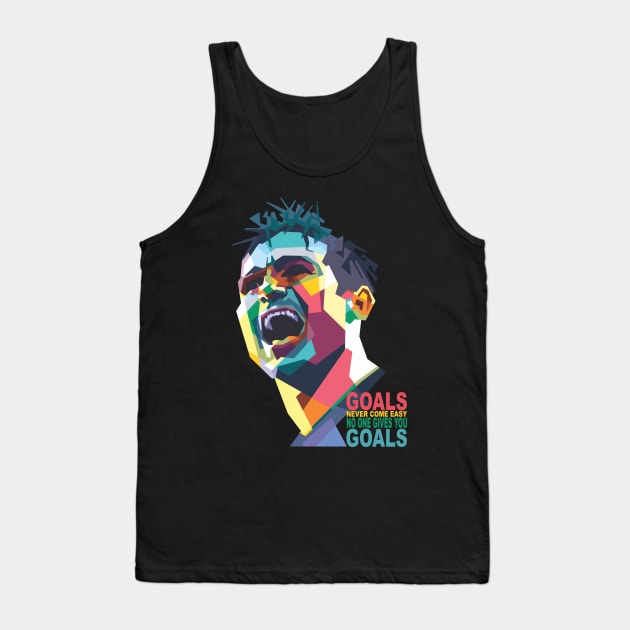 Football Player Quote Tank Top by Alkahfsmart